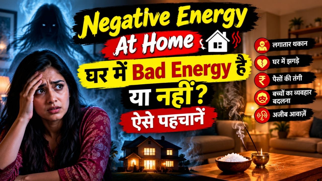 Negative energy at home symptoms in Hindi