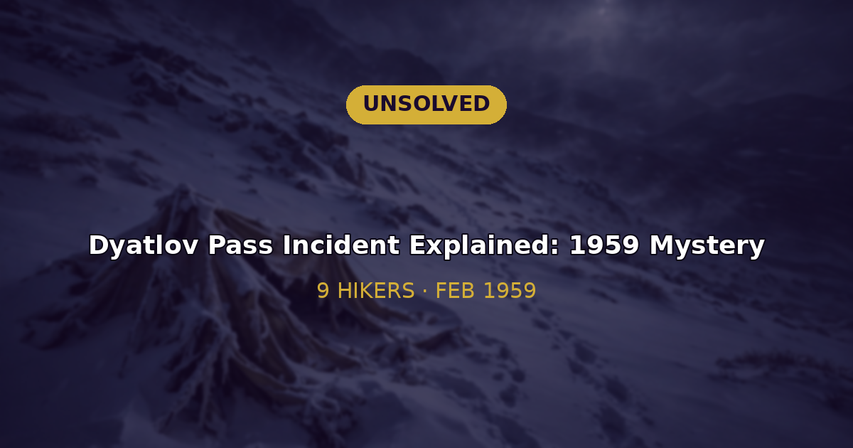 Dyatlov Pass incident explained