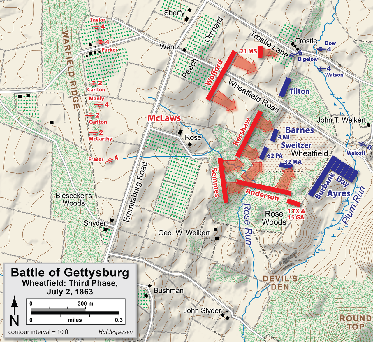 The Wheatfield Gettysburg ghost sightings battle replay