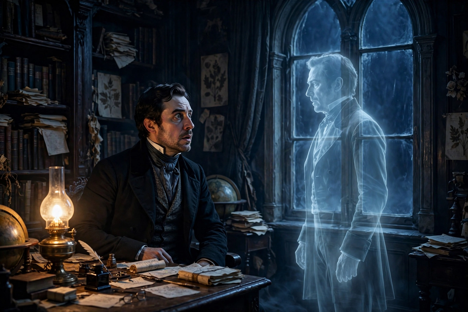 Historical doppelganger story - a gentleman seeing his double