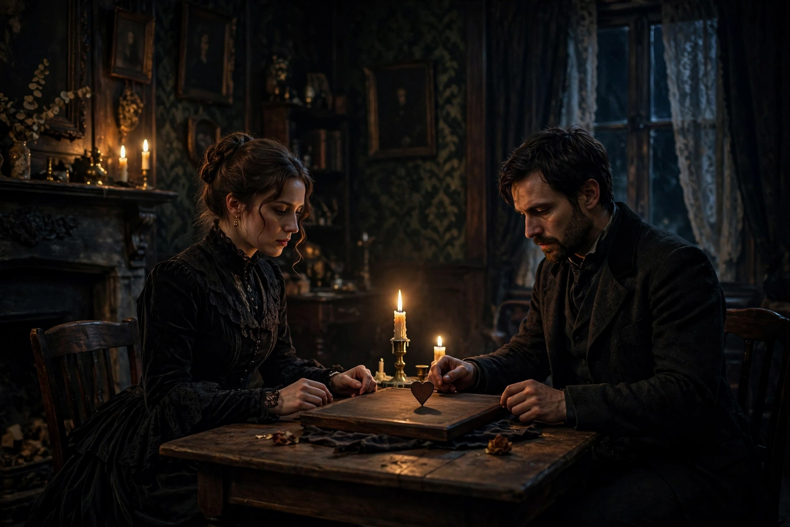 Do Ouija boards really work - Victorian parlour talking board session