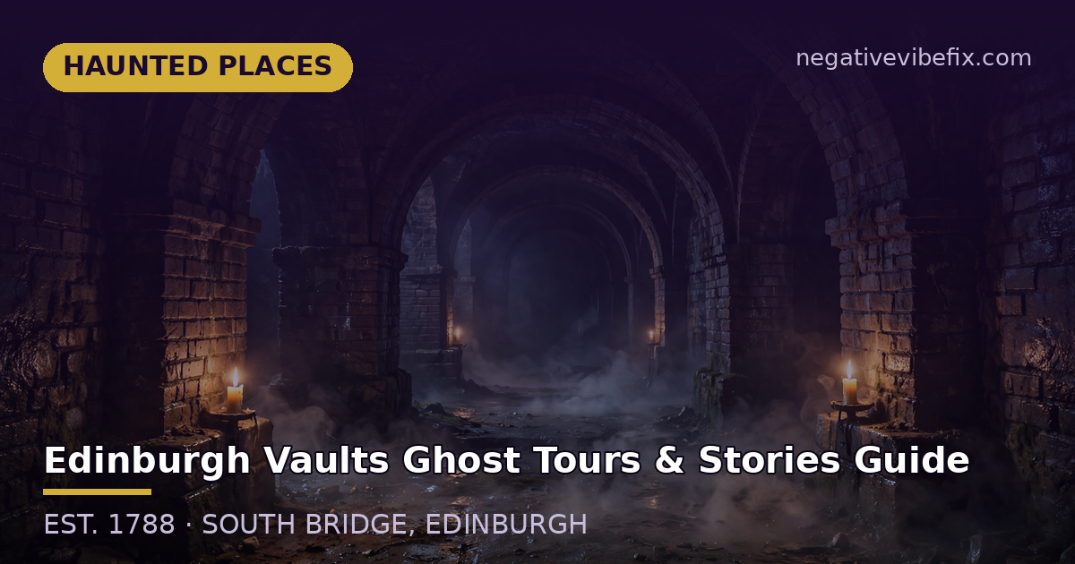 Edinburgh Vaults ghost tours guide featured illustration