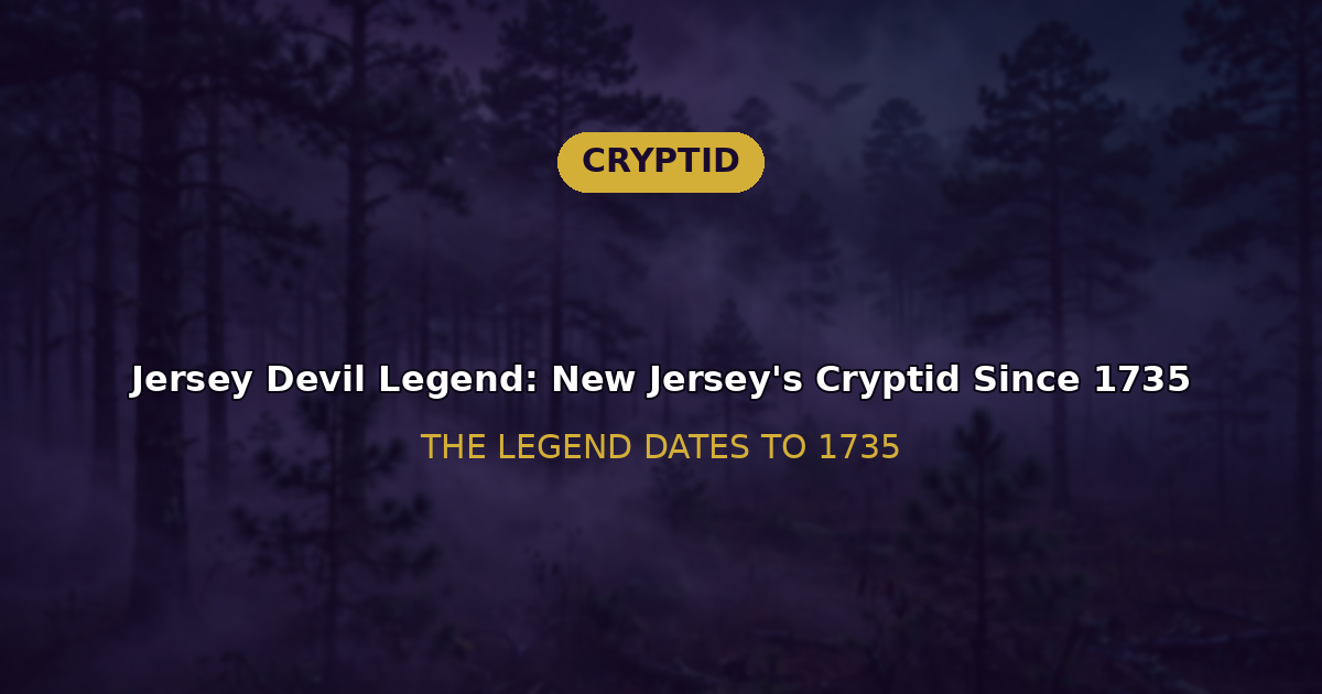 Jersey Devil legend New Jersey