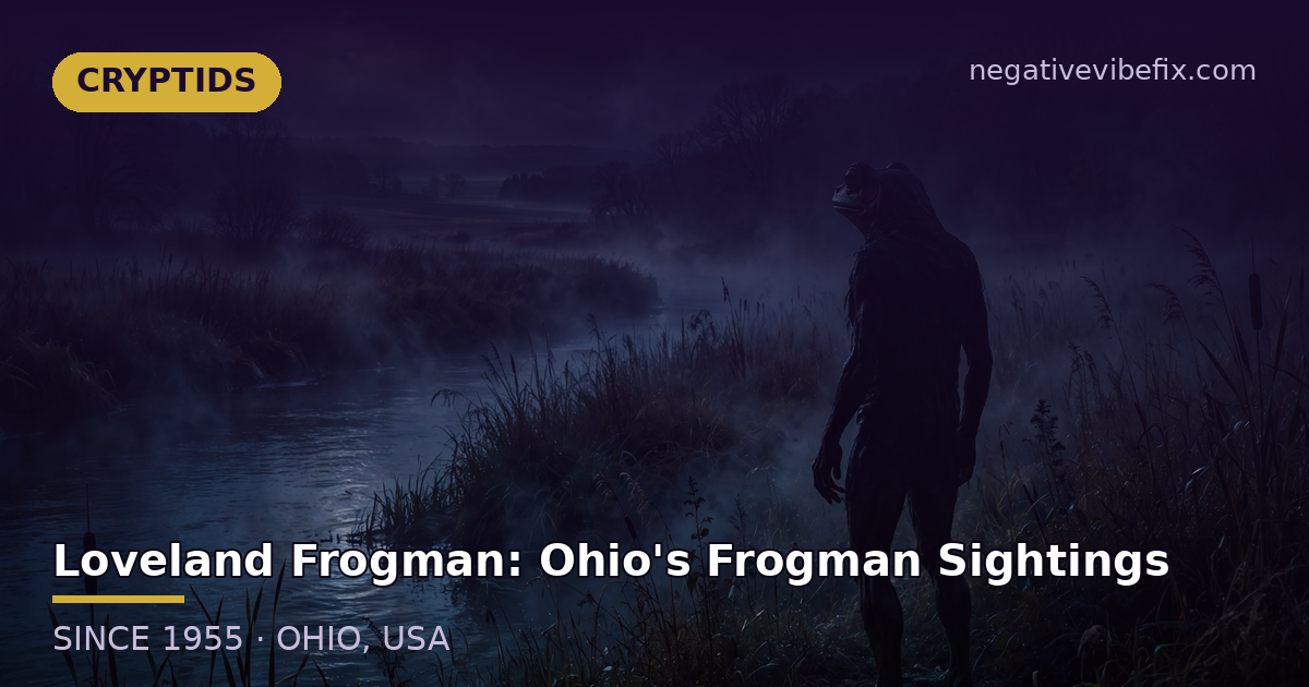 Loveland Frogman sightings in Ohio near the Little Miami River