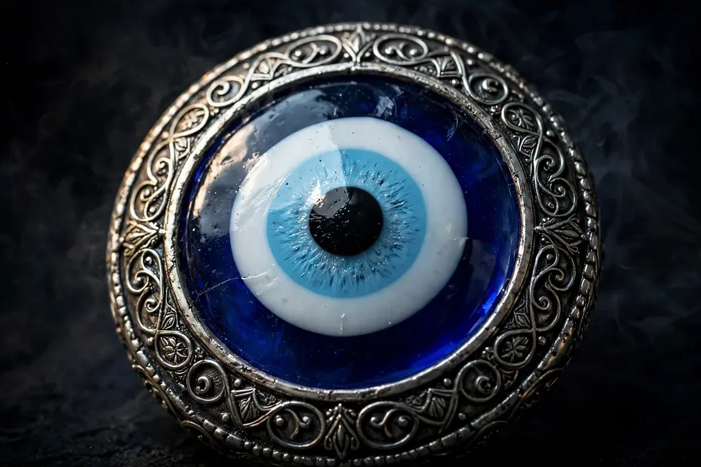 Salt used in a traditional nazar (evil eye) removal ritual