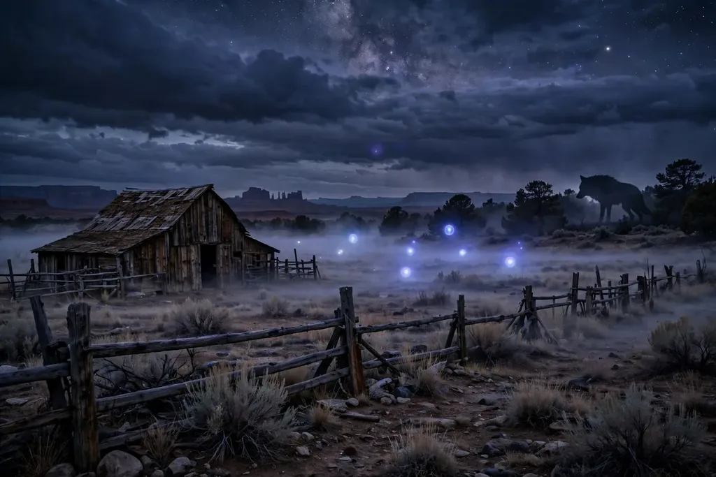 Skinwalker Ranch landscape at dusk