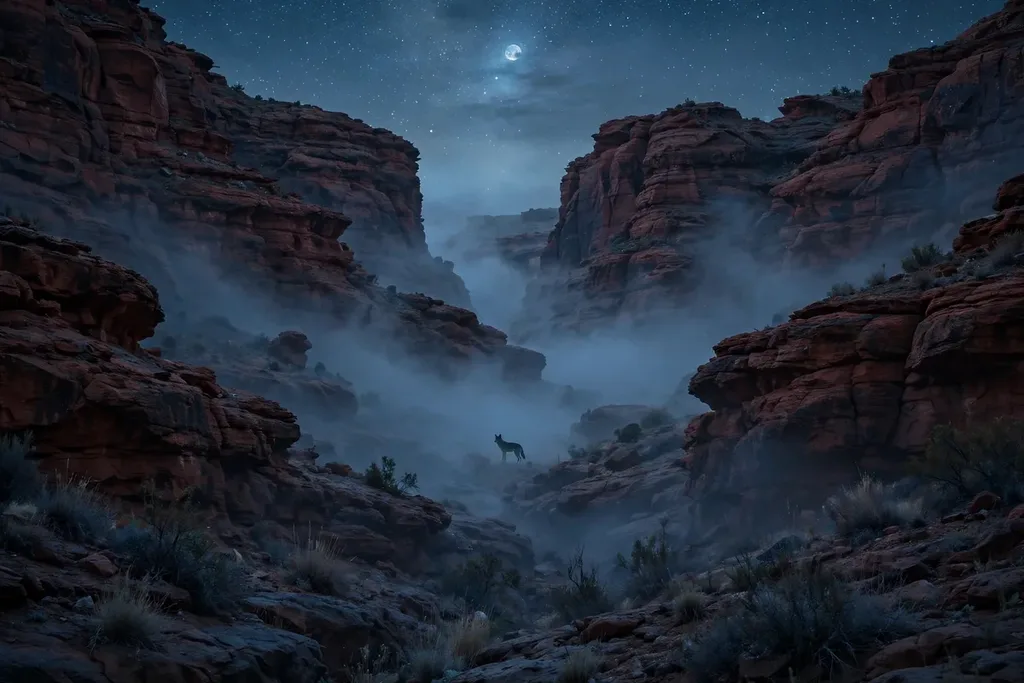 Desert landscape linked to the skinwalker legend