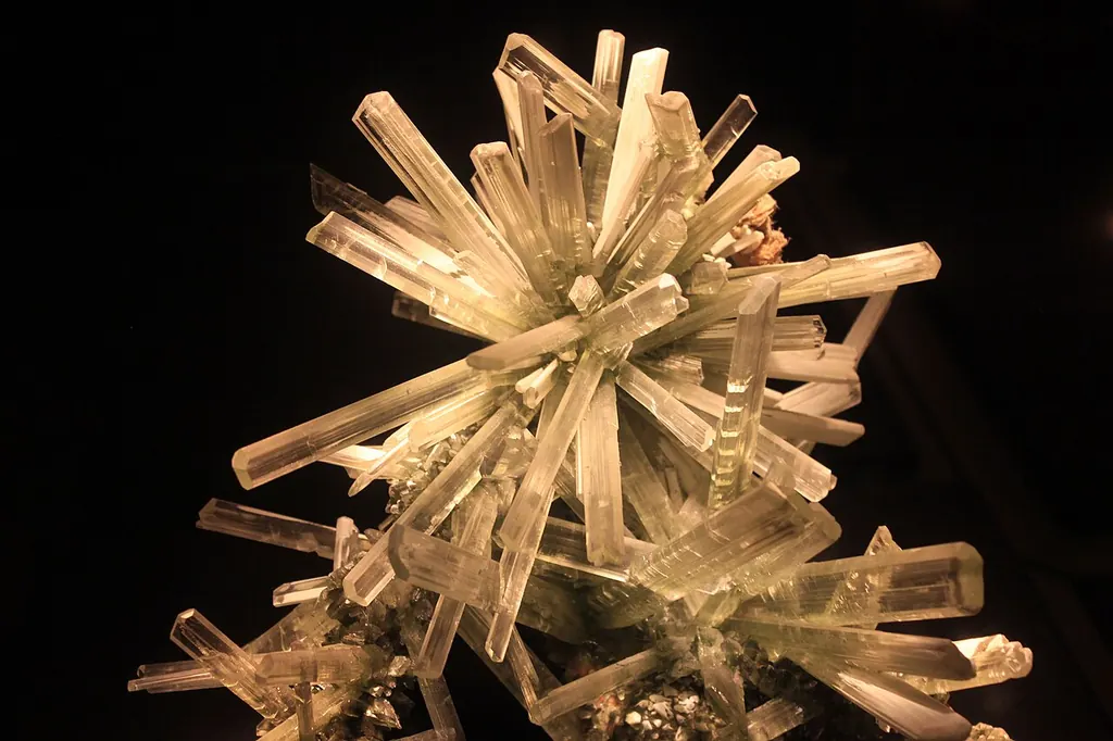 Selenite crystal kya hai — a selenite gypsum crystal cluster (Wikimedia Commons)