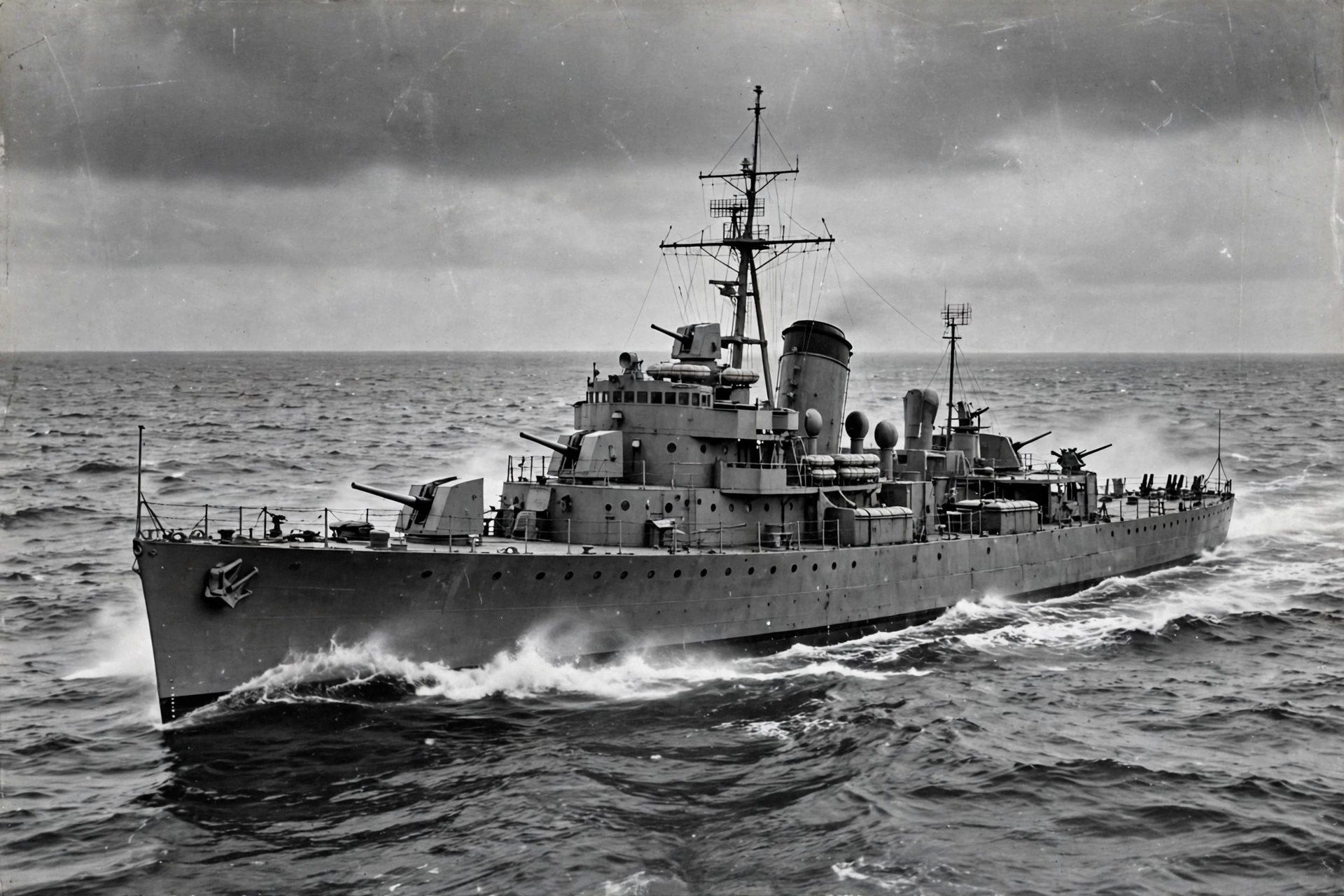 Philadelphia Experiment story explained: a WWII destroyer escort like the USS Eldridge at sea