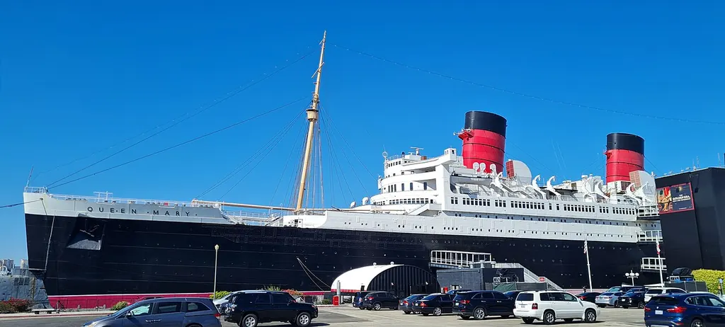 Queen Mary haunted ship hotel at Long Beach, California