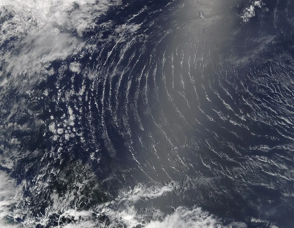 Bermuda Triangle natural explanations — Atlantic weather systems seen from satellite