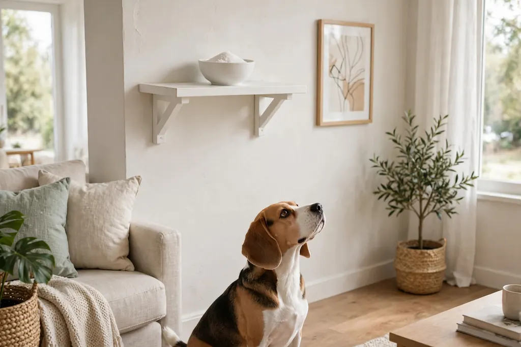 Salt in corners people also ask — a salt bowl on a high shelf above a dog (scene illustration)
