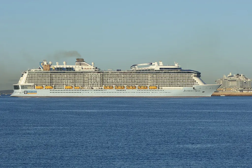 Crossing the Bermuda Triangle today — a modern cruise ship at sea