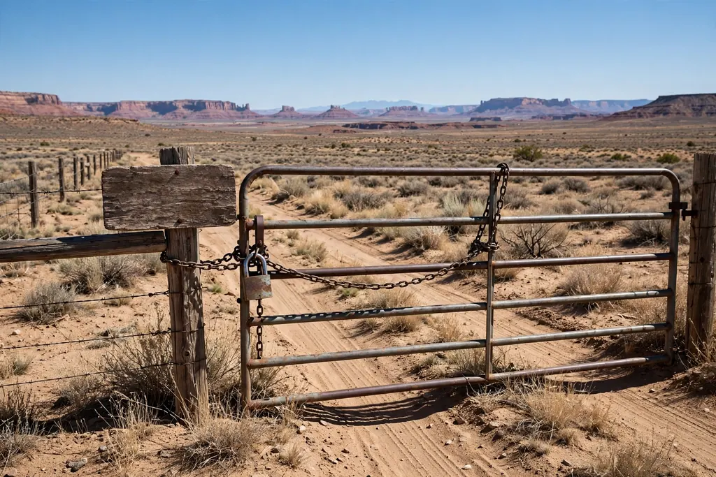 Can you visit Skinwalker Ranch — the locked ranch gate in Utah (scene illustration)